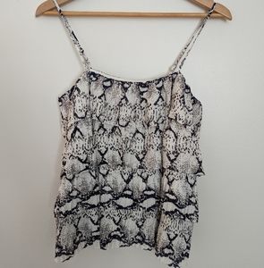 The Impeccable Pig spaghetti strap top blouse XS extra small